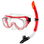 Snorkelēšanas komplekts: panorāmas maska ​​+ snorkelis Spokey LUZON