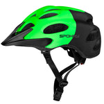 Spokey CHECKPOINT zaļa velosipēda ķivere ar vizieri 58-61cm