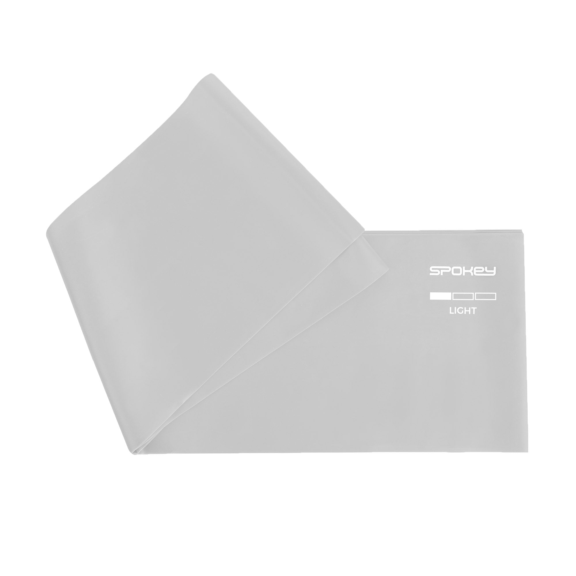 Pretestības gumija Light 225 x 15 cm light gray Spokey RIBBON