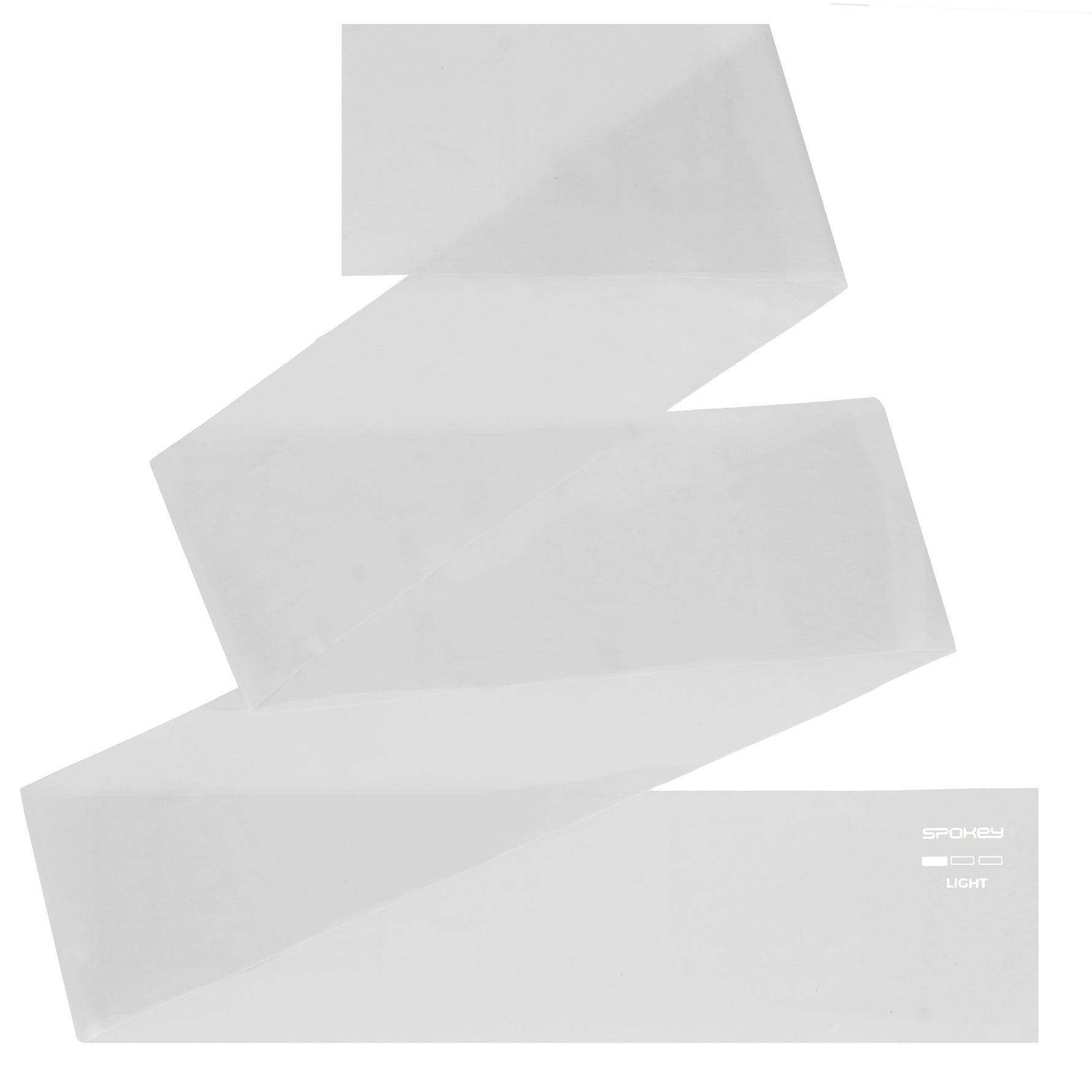 Pretestības gumija Light 225 x 15 cm light gray Spokey RIBBON