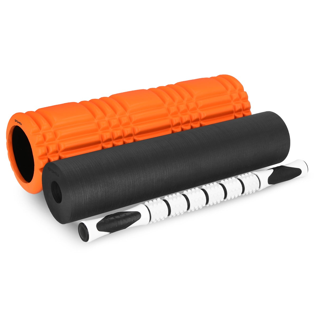 Masāžas rullis orange Spokey MIXROLL 3in1