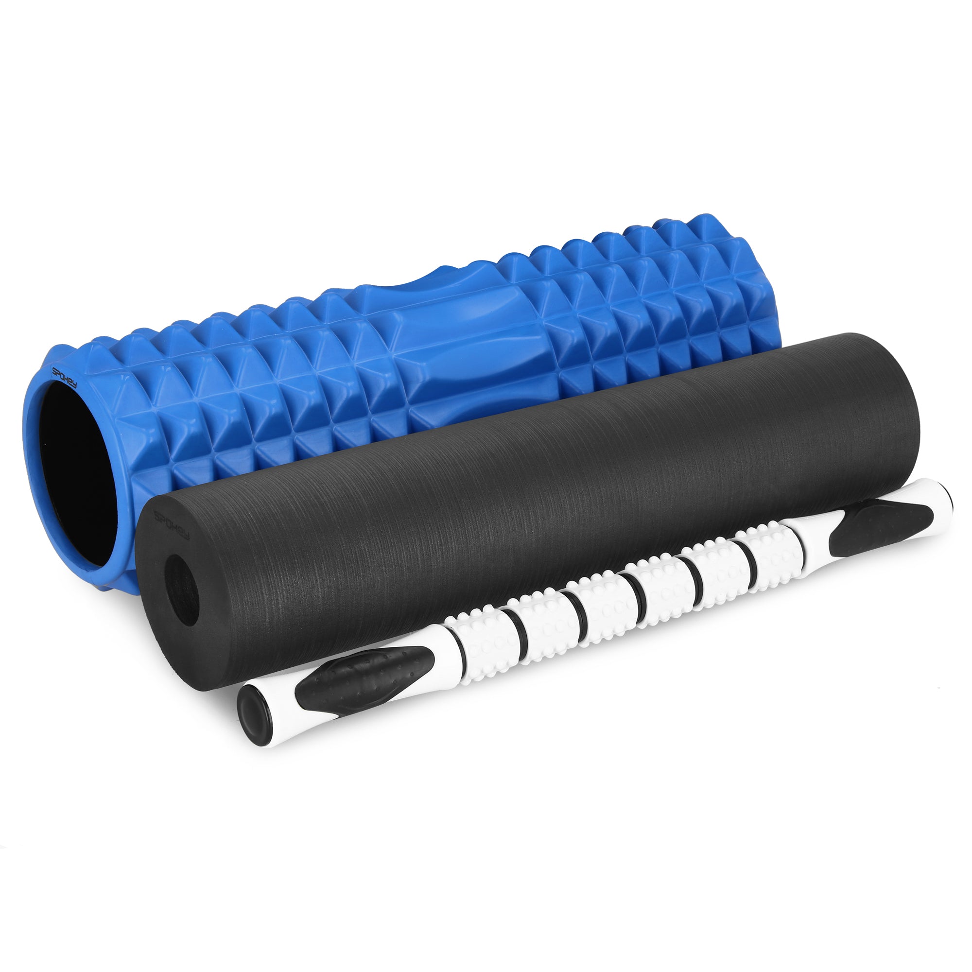 Masāžas rullis 3in1 blue Spokey MIXROLL 3in1