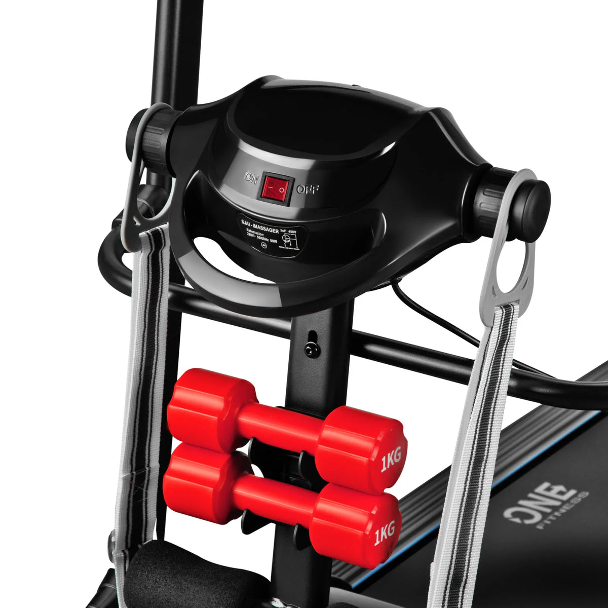 BE4540 MELNAIS ELEKTRISKAIS SKREJCELIŅŠ AR MASIERI ONE FITNESS