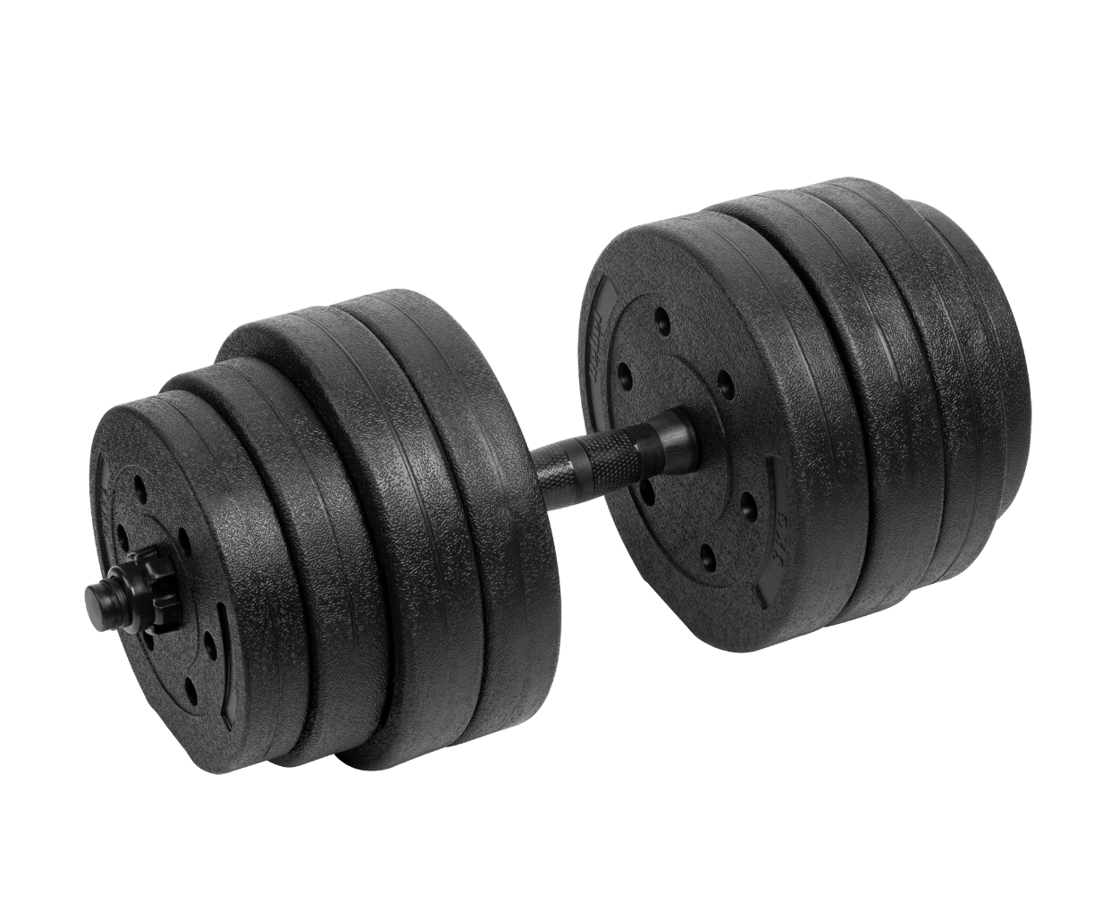Bitumena regulējamas hantele 1x20kg REBEL ACTIVE