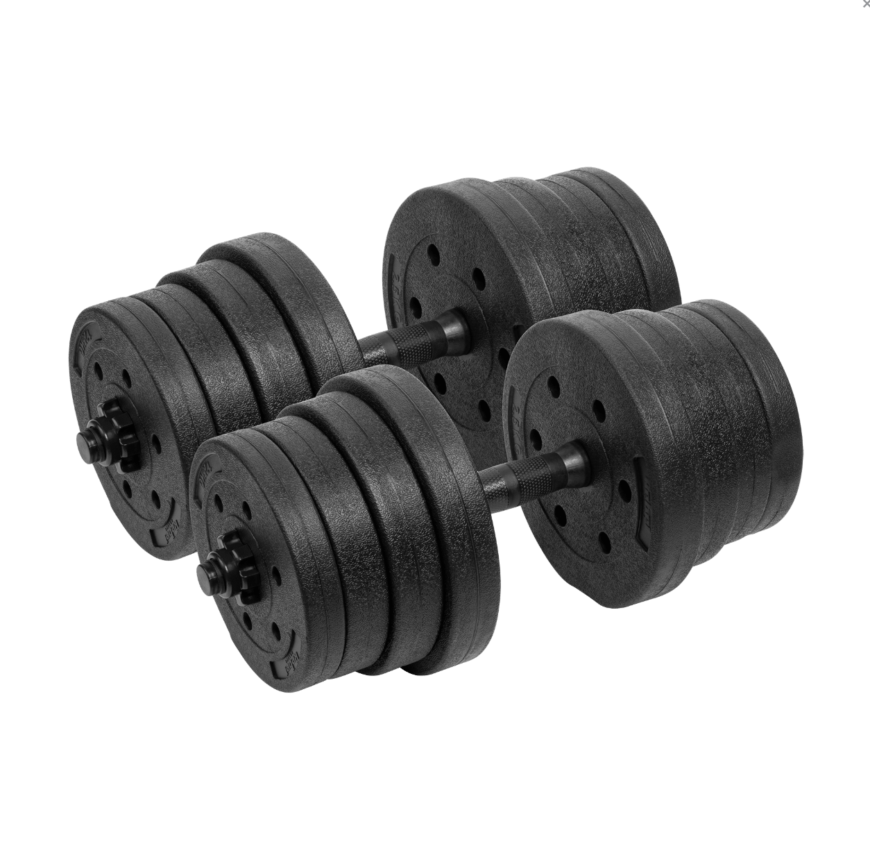 Bitumena regulējamas hanteles 2x15kg REBEL ACTIVE