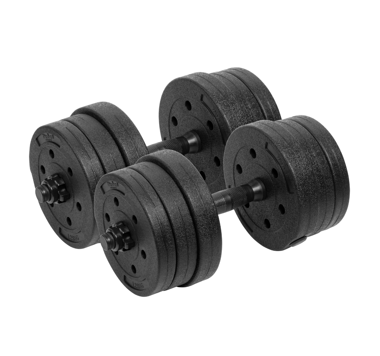 Bitumena regulējamas hanteles 2x10kg REBEL ACTIVE