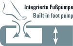 High Peak Comfort Plus King Airbed piepūšamā gulta ar integrētu kājas pumpi (40027)
