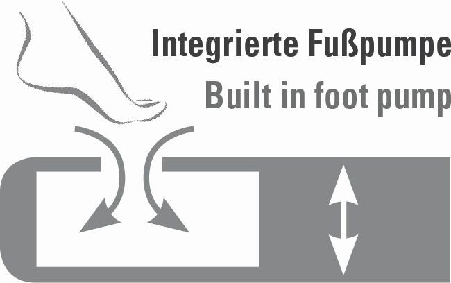 High Peak Multi Comfort Plus Airbed piepūšamā gulta ar integrētu kājas pumpi (40053)