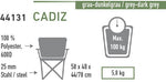 High Peak Chair Cadiz saliekamais tērauda krēsls (44131)