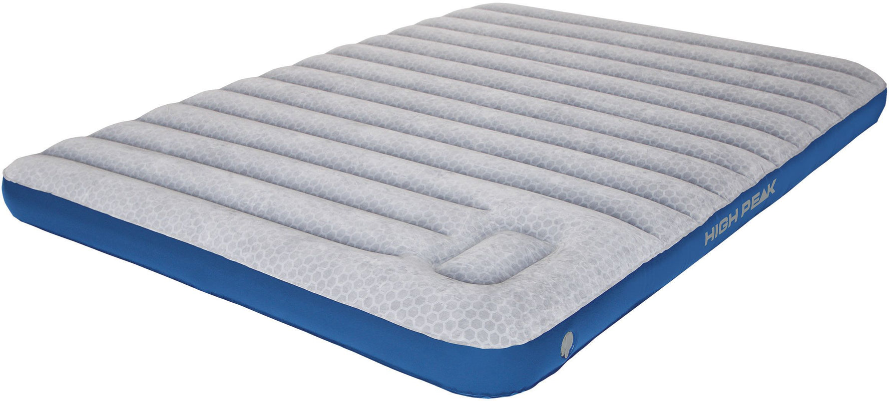 High Peak Cross Beam Double Extra Long Airbed piepūšamā gulta ar integrētu kājas pumpi (40045)