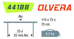 Saliekamais galds ar High Peak Olvera 44188