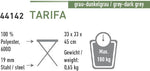 High Peak Tarifa 3-Leg Stool saliekamais tērauda krēsls/trijkājis (44143)
