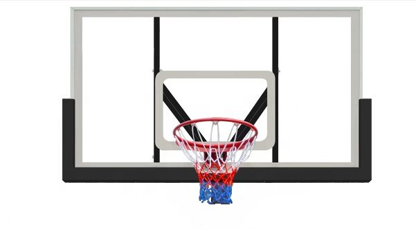 Betonējams basketbola statīvs Bilaro Fremont 180x105cm, 12mm rūdīts stikls