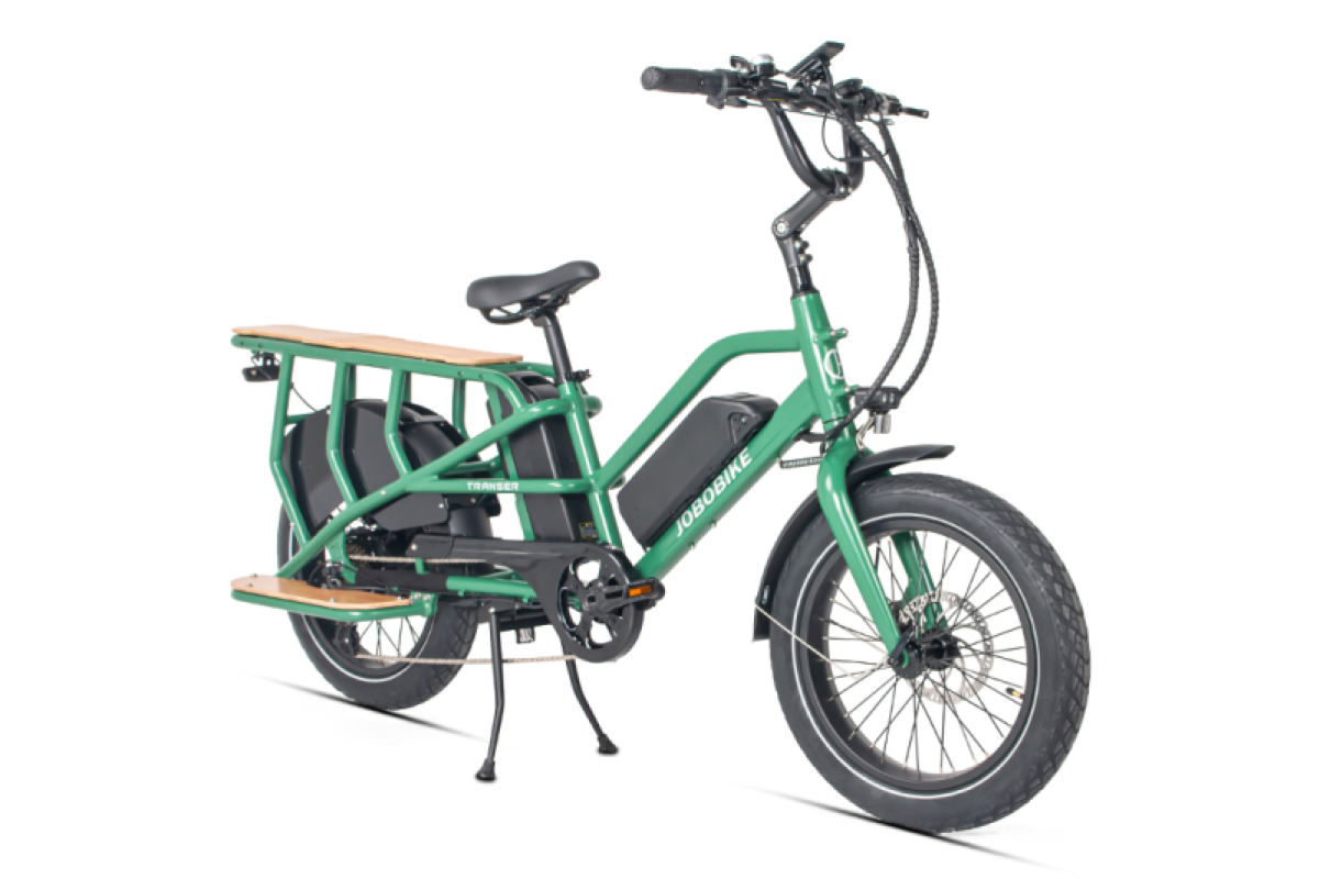 Elektriskais kravas velosipēds JOBOBIKE Transer, Zaļš