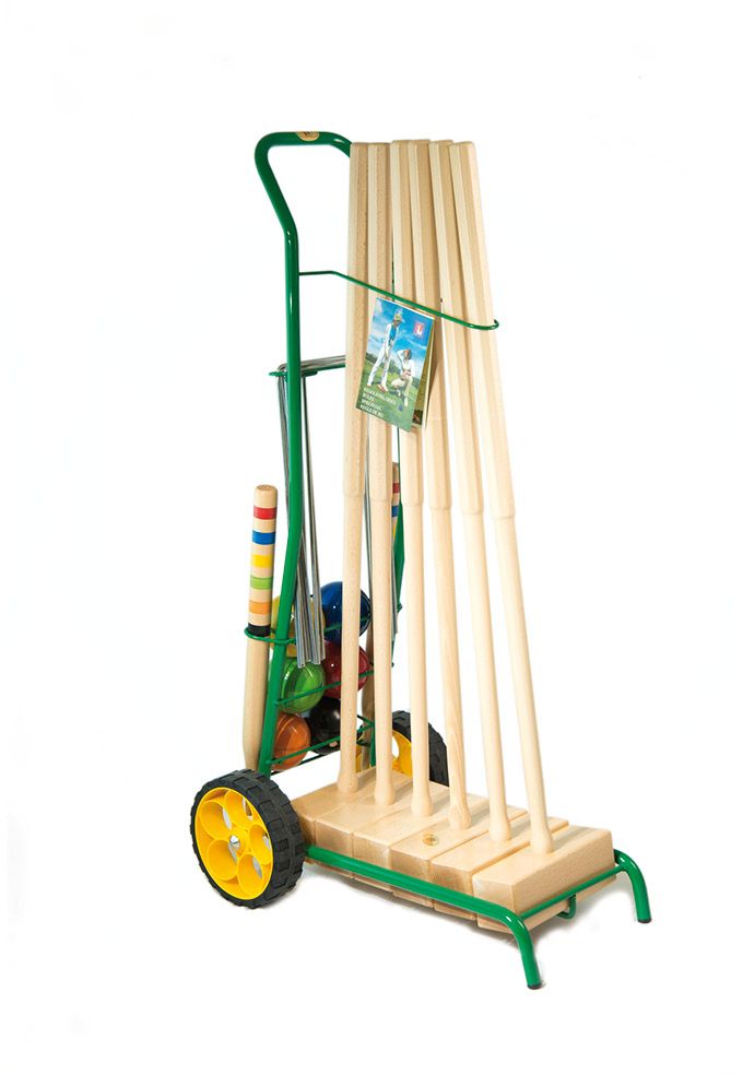 Londero Croquet Set Semi Pro 6 kroketa komplekts ar metāla ratiņiem (10206)
