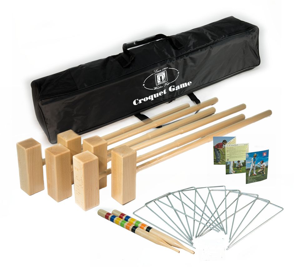 Londero Croquet Set 6 kroketa komplekts ar melnu poliestera somu (10266B)