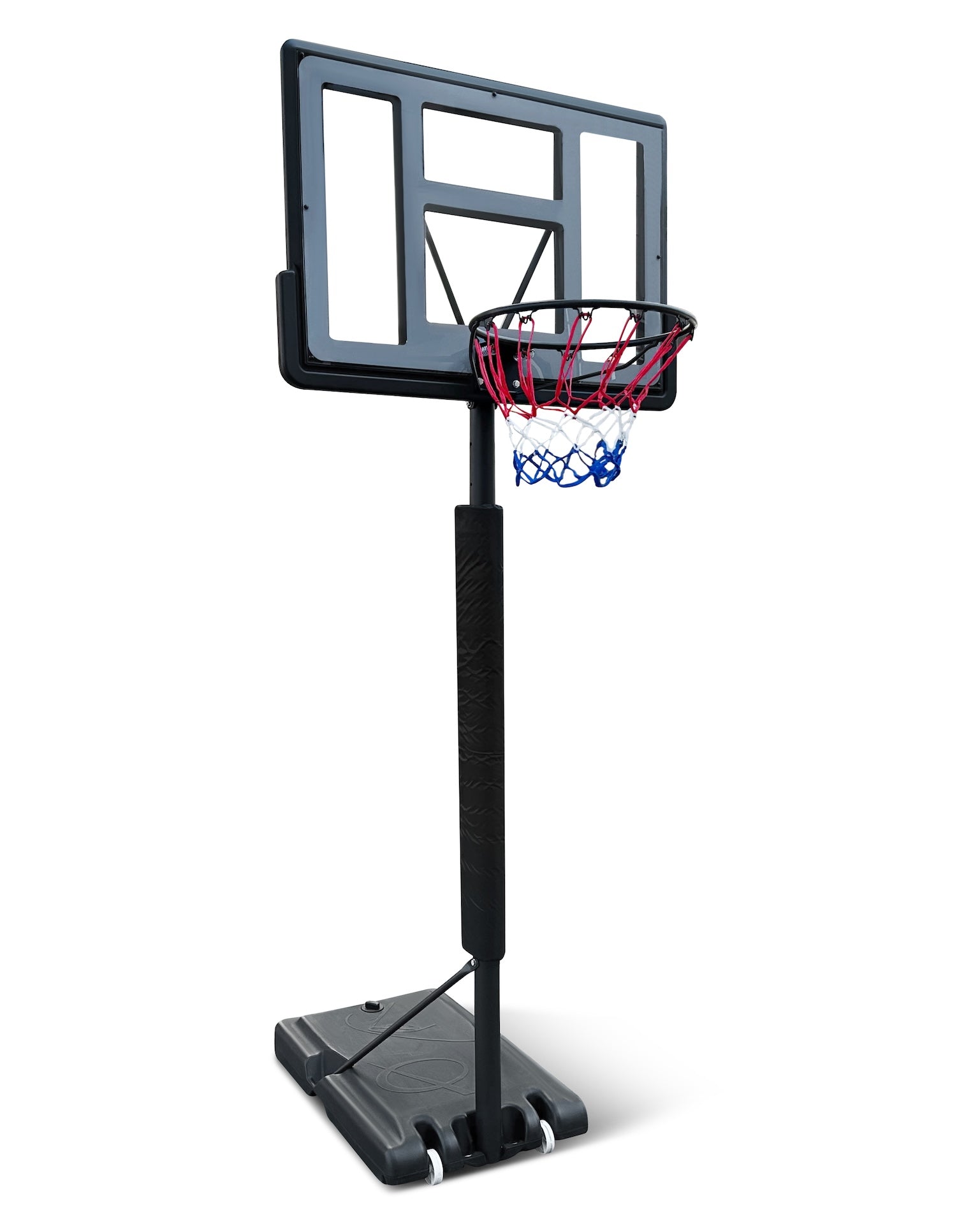 Mobilais basketbola statīvs Bilaro Madison 110x75cm + aizsardzība + bumba