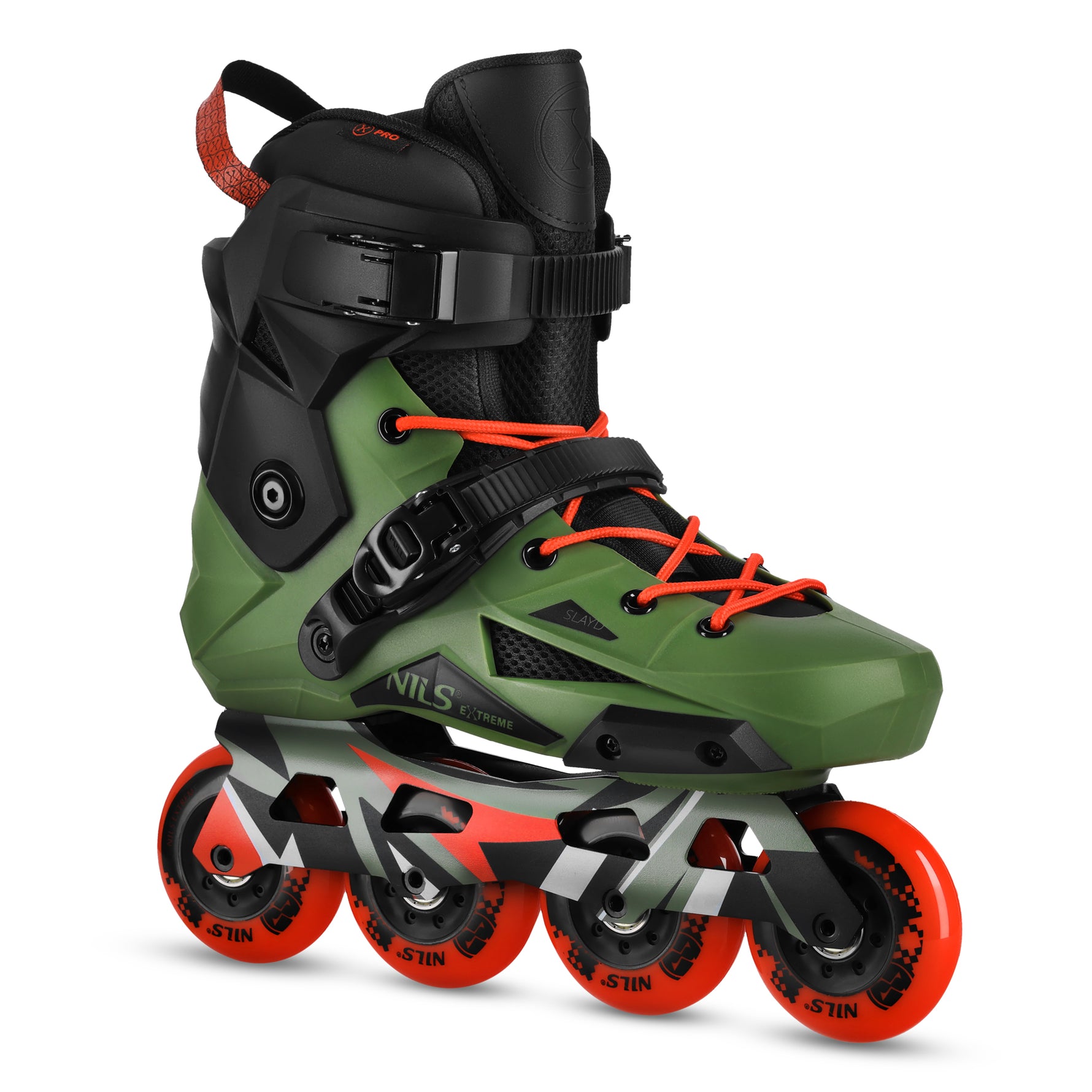 NA1601 GREEN SLALOM INLINE Skrituļslidas SLAYD SIZE 47 NILS EXTREME