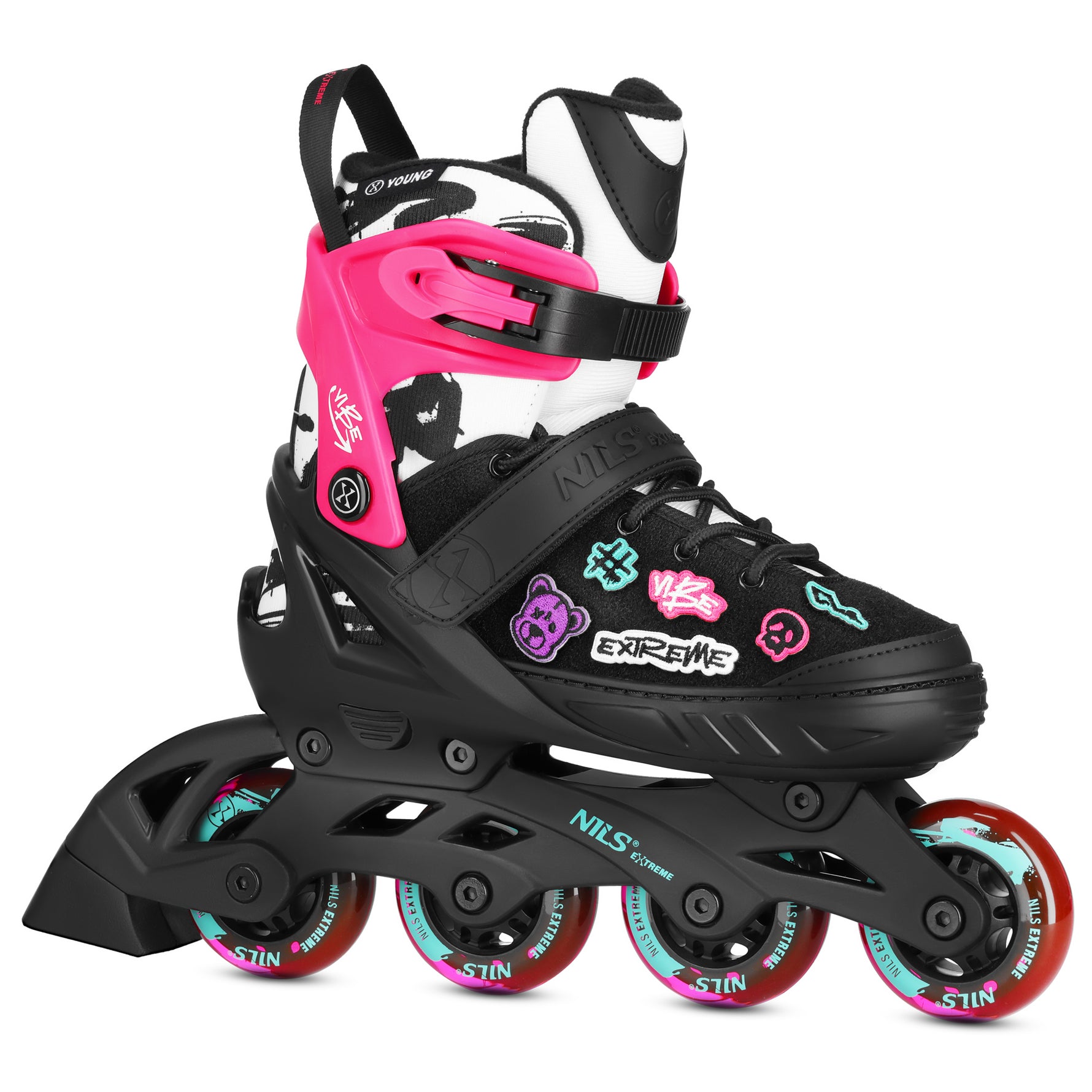 NA2053A IN-LINE SKATES VIBE PINK IZMĒRS XS(29-32) NILS EXTREME