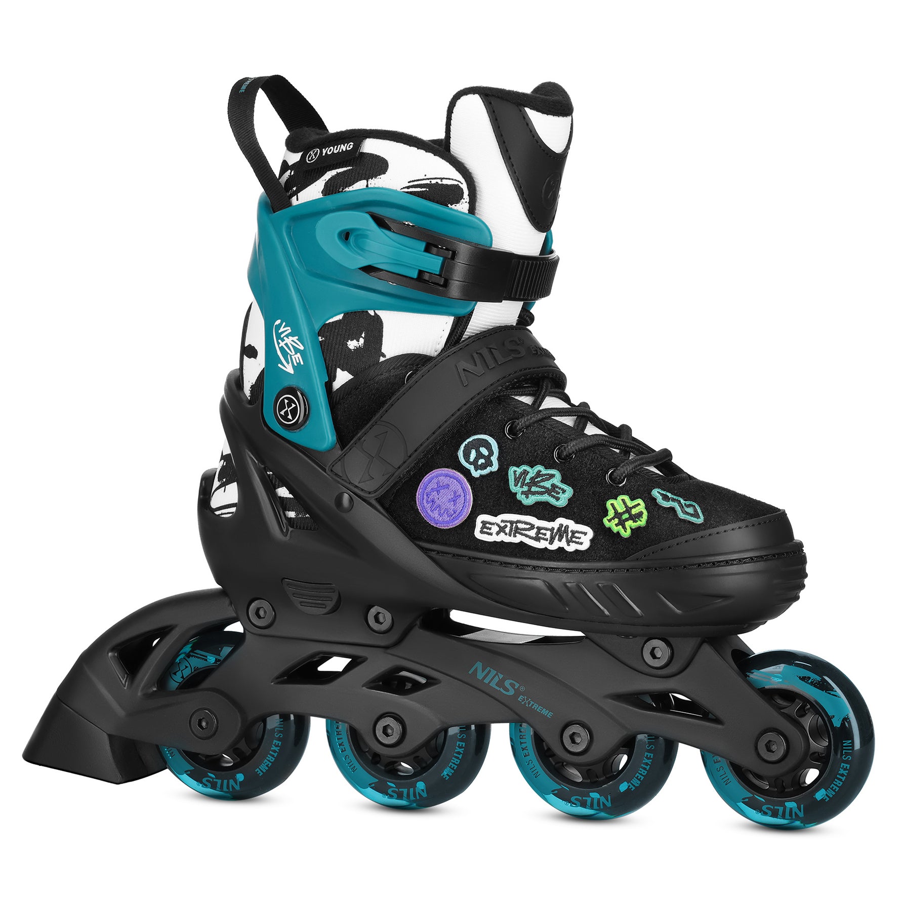 NA2053A IN-LINE SKATES VIBE TIRQUOISE IZMĒRS S(33-36) NILS EXTREME
