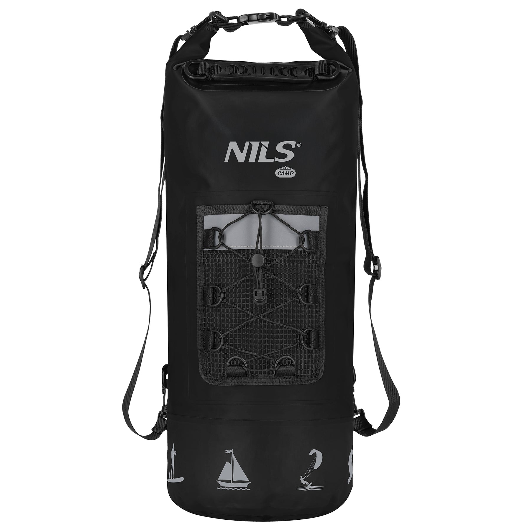NC17108 25L ŪDENSNEIZTURĪGA MUGURSOMA MELNA NILS CAMP