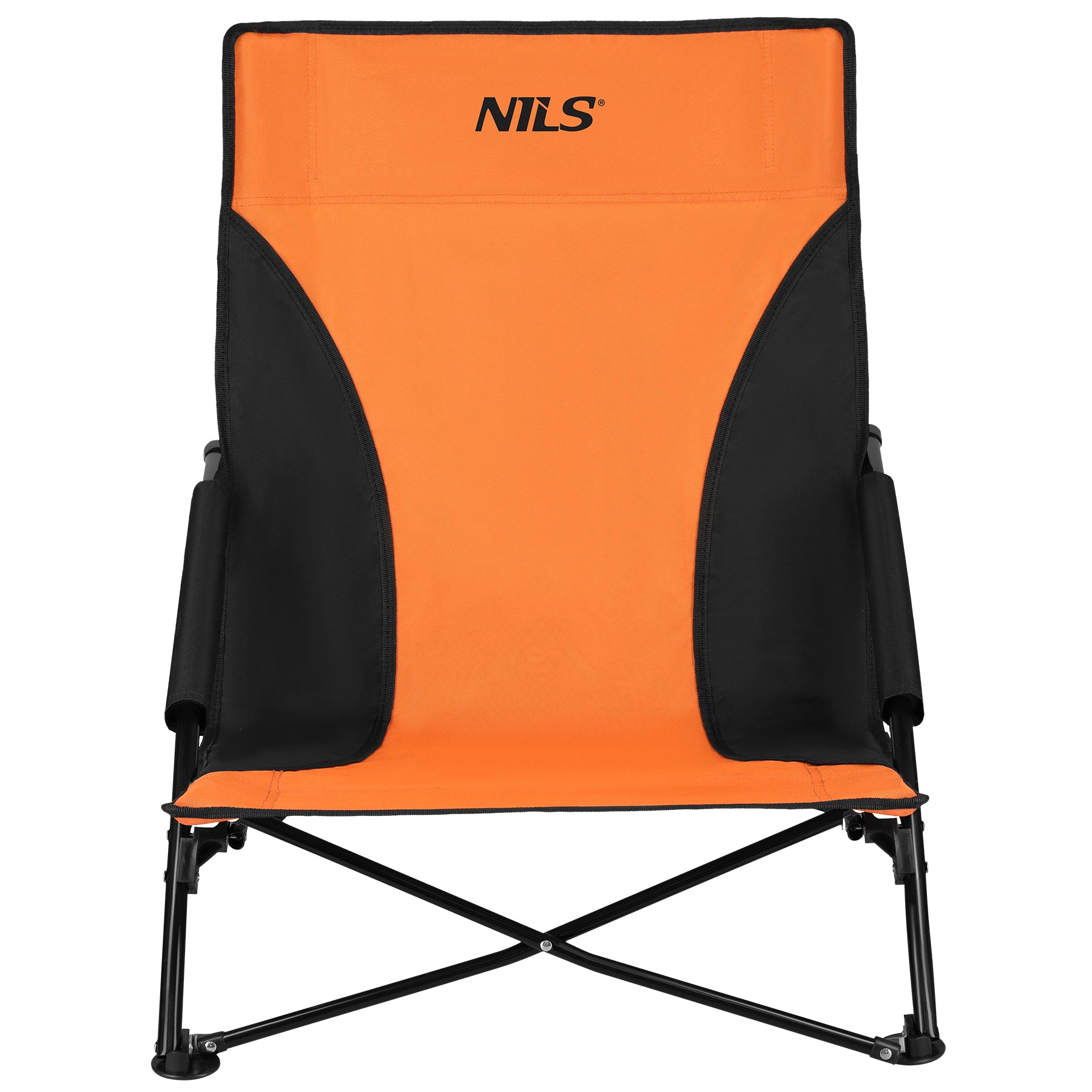 NC3035 ORANŽI-MELNS PLUDŽAS KRĒSLS NILS
