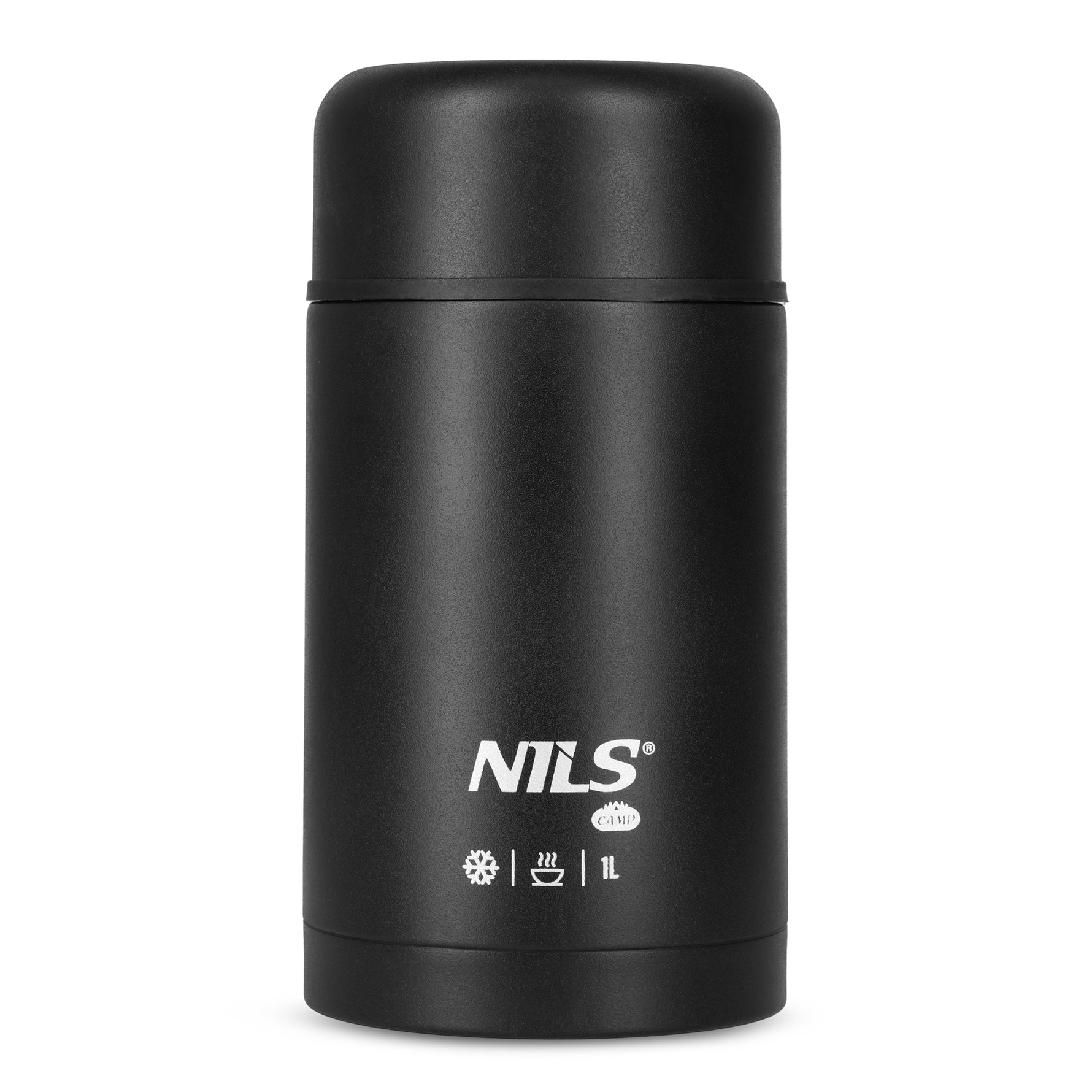 NC3802 Pusdienu termoss 1000ml Melns Nils Camp