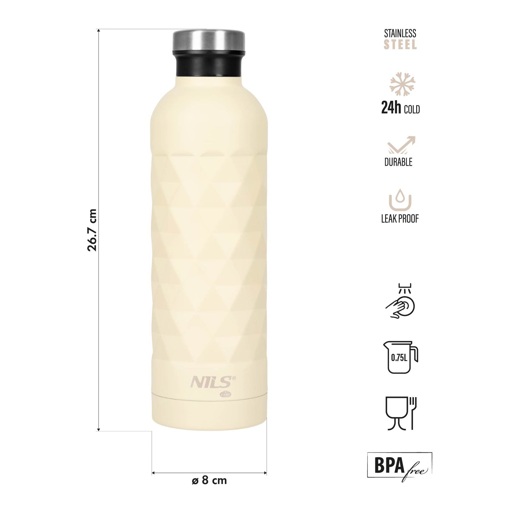 NC3805 CEĻOJUMA PUDELE 750ML BĒŠA NILS CAMP