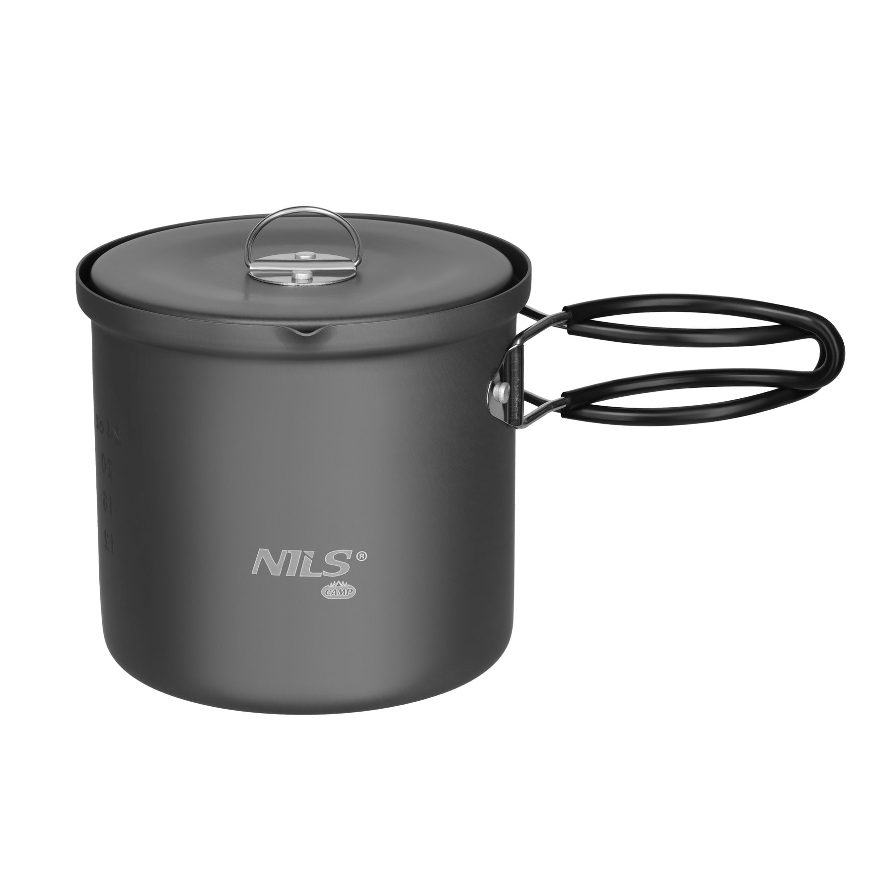 NC4202 Alumīnija tūristu katls ar vāku 1000ml Nils Camp