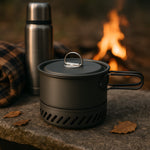 NC4203 Tūristu katls ar alumīnija radiatoru un vāku 1000 ml Nils Camp
