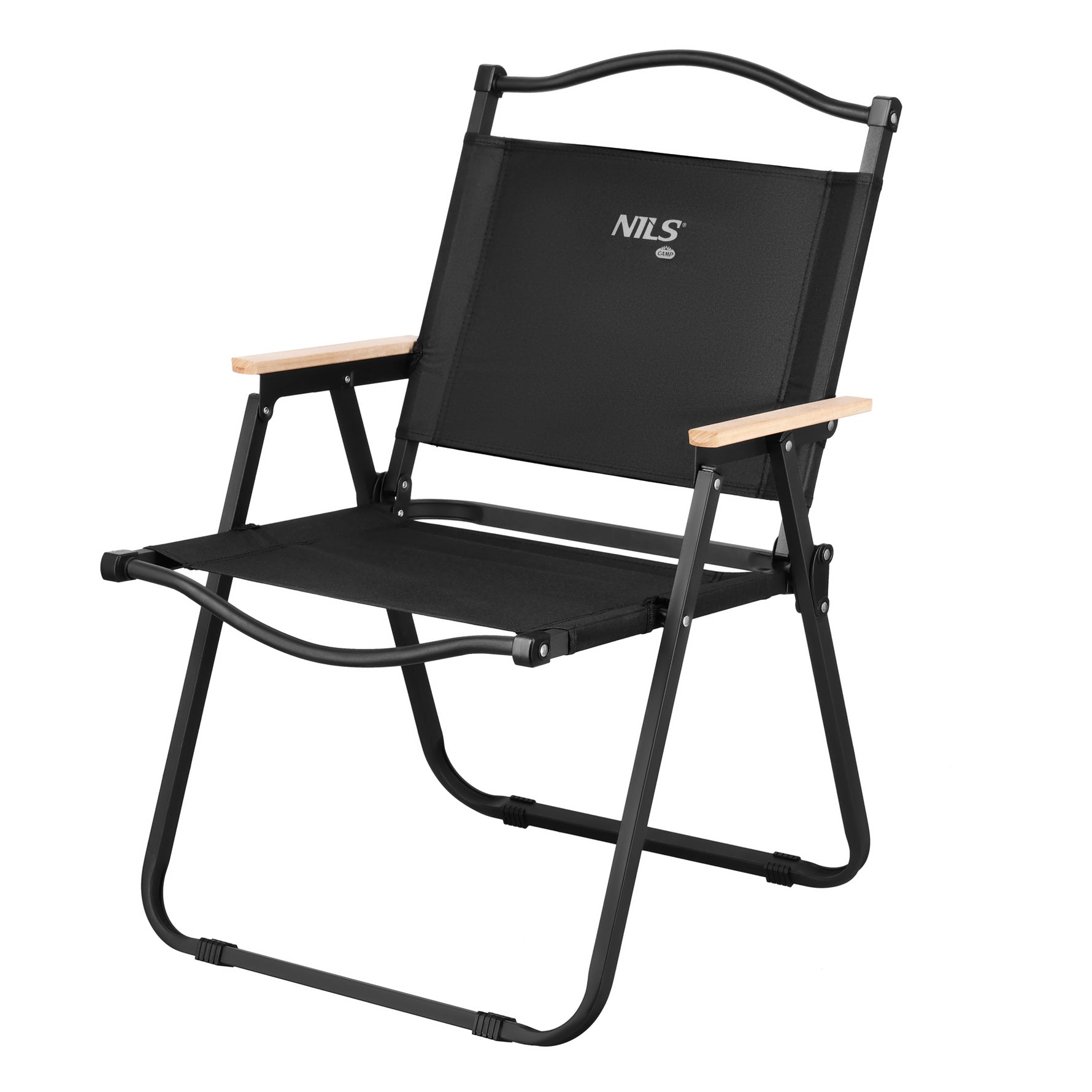 NC4307 BLACK SALOKAMAIS KRĒSLS NILS CAMP