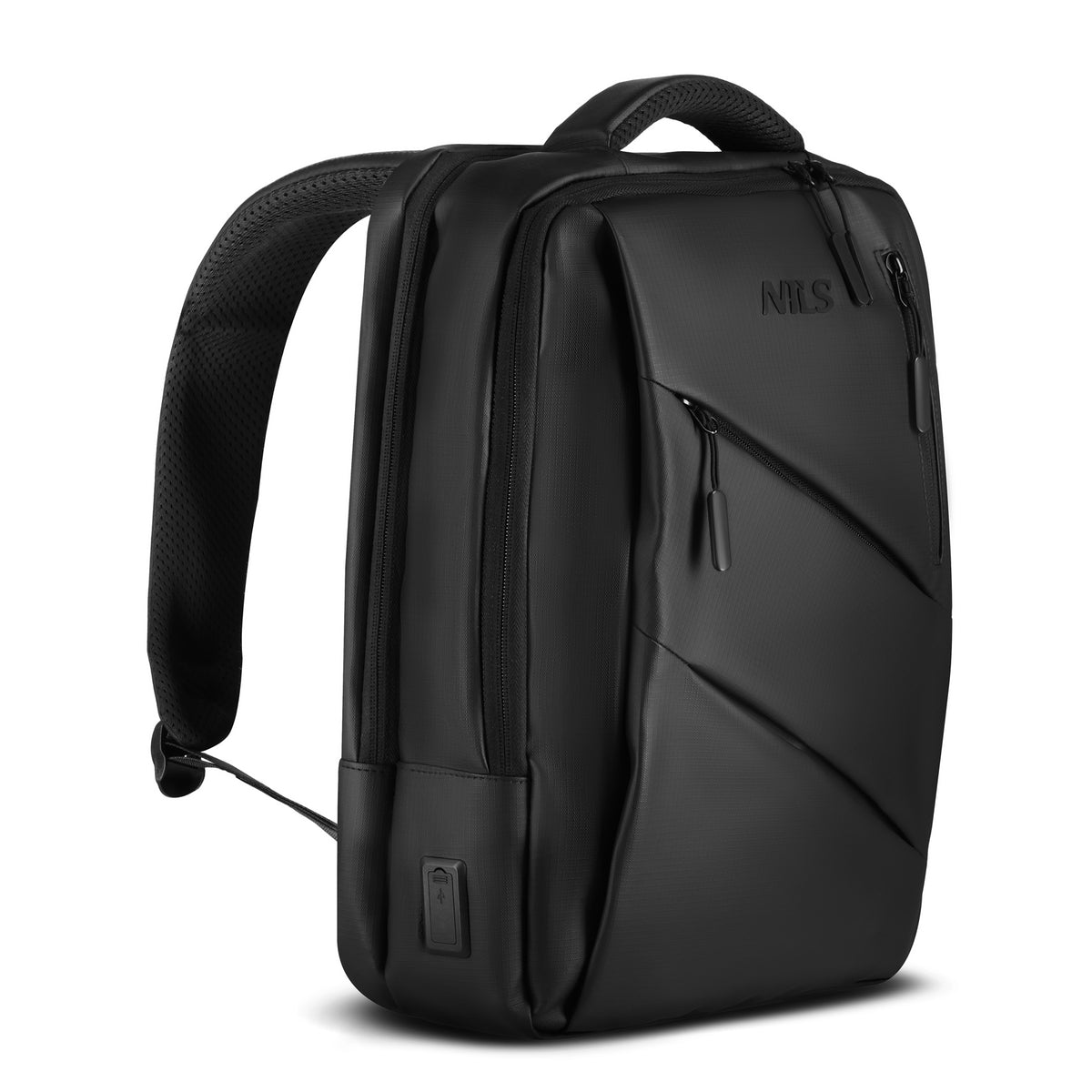 NC4502 MELNA Klēpjdatora mugursoma AR USB NILS