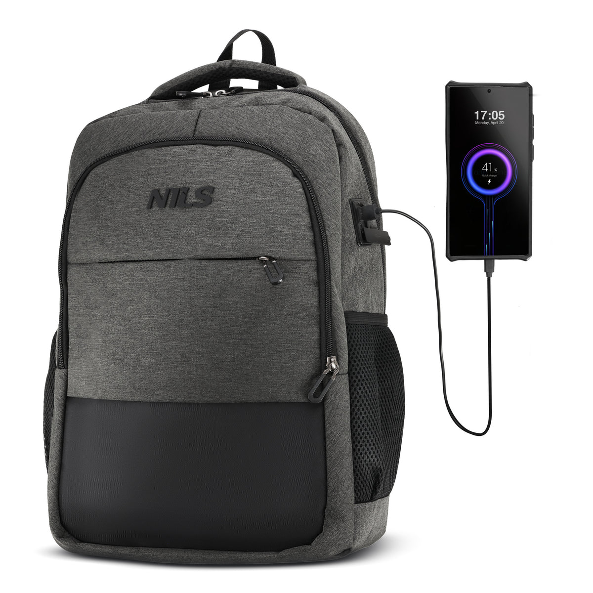 NC4503 CITY MUGURSOMA AR USB PELĒKĀM NILS