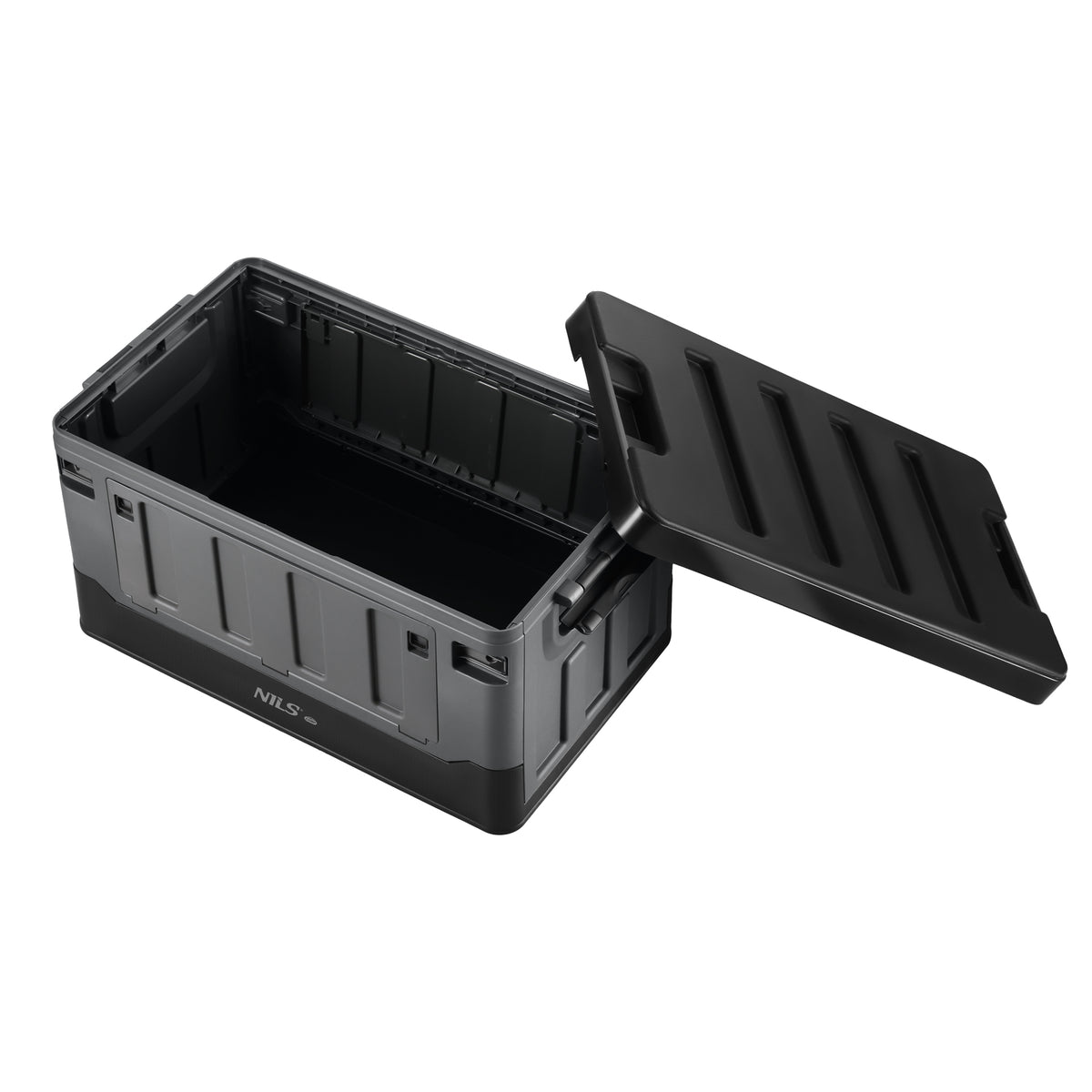 NCB4602 XL TRANSPORTĒŠANAS KASTE 70L PELĒKI MELNA NILS CAMP