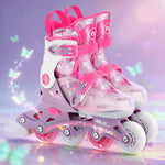 NJ1025 FLIPZY PINK INLINE SLIDAS, IZMĒRS S (31–34) NILS FUN