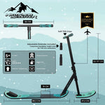 Sniega triku skrejritenis NKD Snow stunt  82 cm - 87 cm - 92 cm Black/Mint
