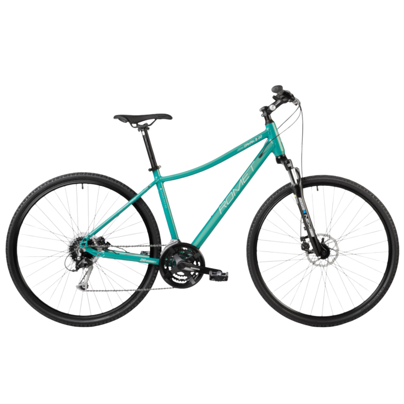 Sieviešu velosipēds ROMET Orkan 3 D, tirkīza-balts-pelēks (L)