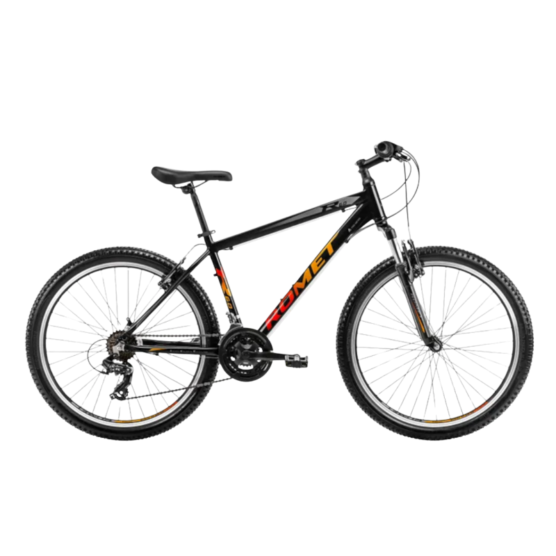 Jauniešu velosipēds ROMET Rambler R6.0, 26" melns-oranžs-sarkans (M)