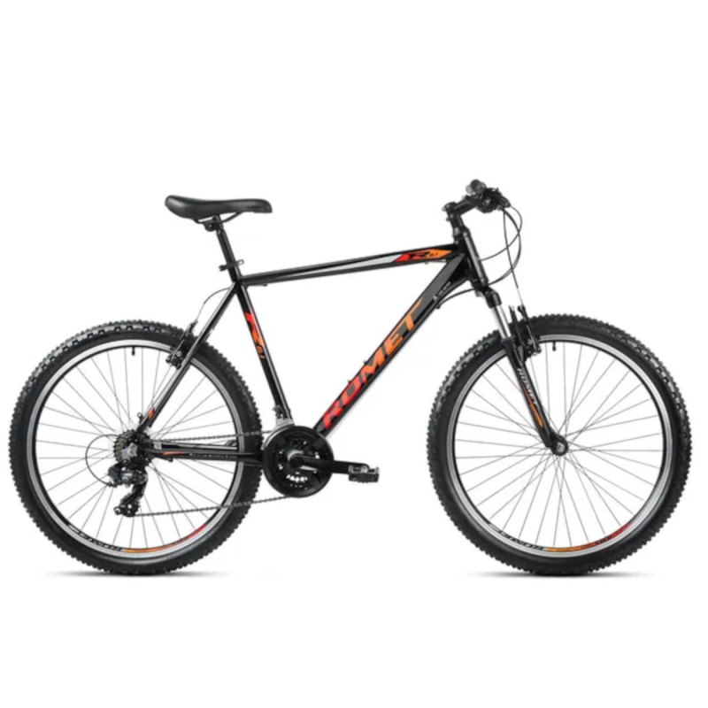 Velosipēds ROMET Rambler R6.1, 26" melni oranžs (L)
