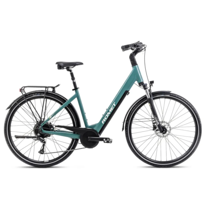 Elektriskais velosipēds ROMET e-Modeco URB 1.0, tirkīzs (L)