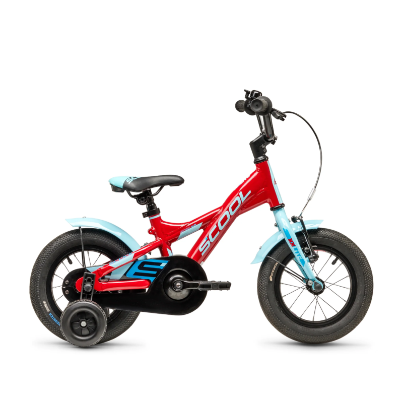 Bērnu velosipēds S´COOL XXlite, 12" sarkans/gaiši zils