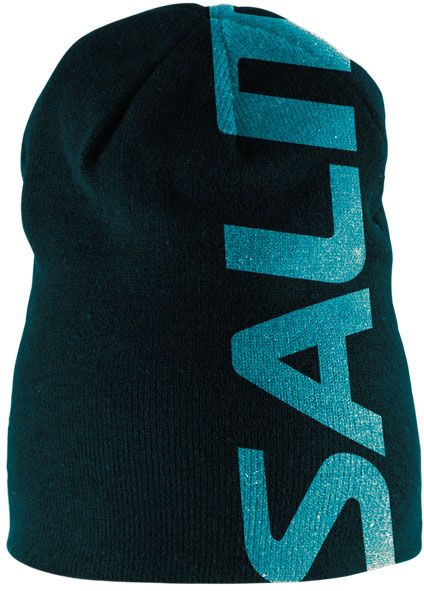 Salming Logo Beanie Black/Cyan ziemas cepure (1176851-0113)