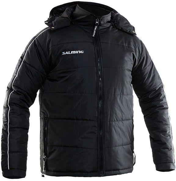 Salming Thermo Flow Jacket Black sporta vējjaka ar kapuci (TFJ1)