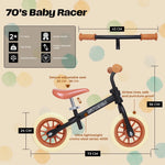 Story 70's Baby Racer līdzsvara velosipēds Black 2