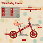 Story 70's Baby Racer līdzsvara velosipēds vintage-sarkans