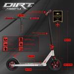 Skrejritenis Story Dirt Freestyle 89.9 cm  Red