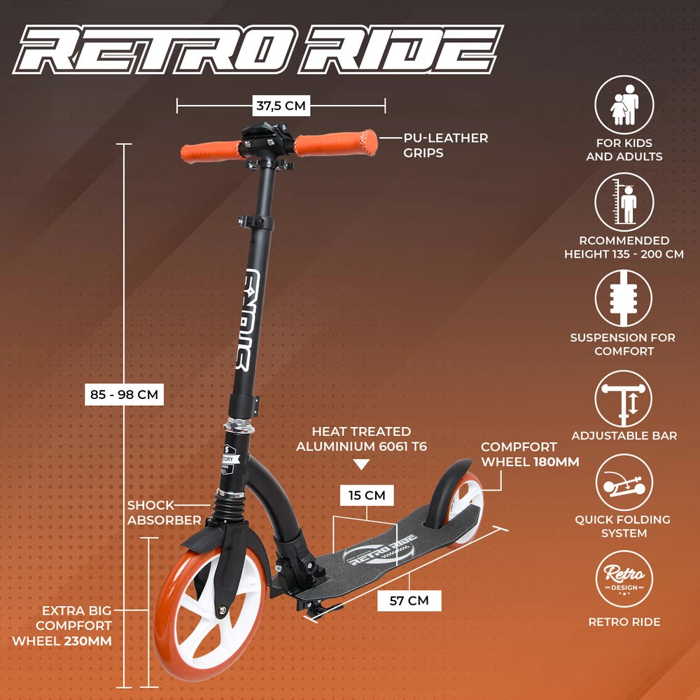 Skrejritenis Story Retro Ride Blackbrown