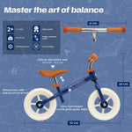 Balansa velosipēds Story Run Racer Blue Retro