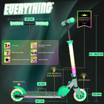 Story Everything Led Kinds salokāms bērnu skrejritenis  pelēks/piparmētru