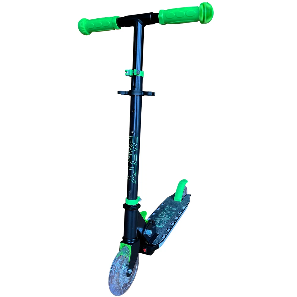 Skrejritenis Story Party Adjustable Kids Kick Scooter Green